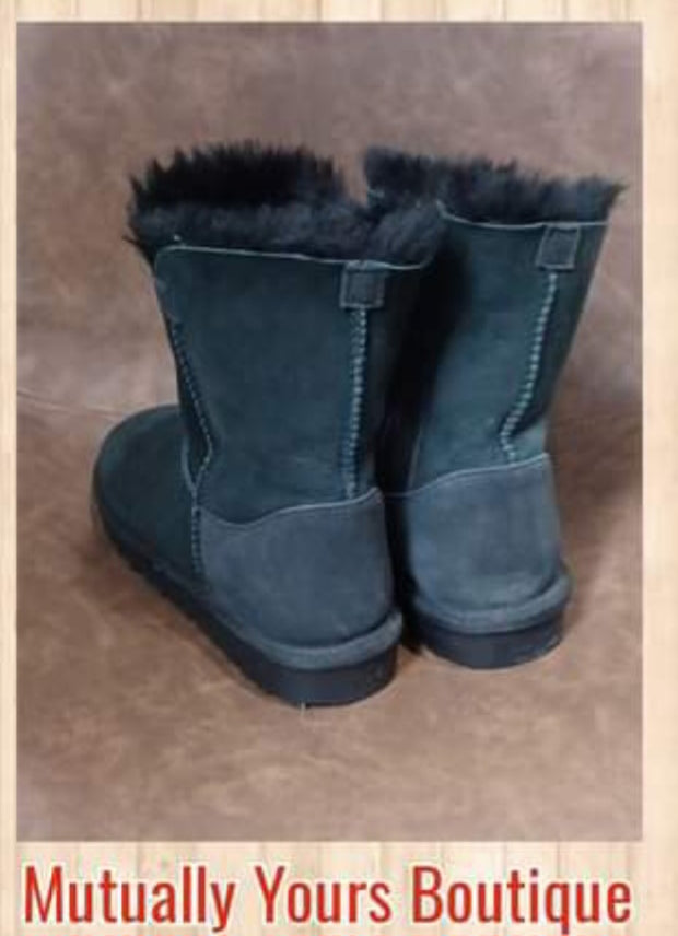 Suede Fur-Lined Boots