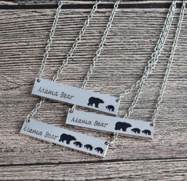 Mama Bear Necklace or Keychain