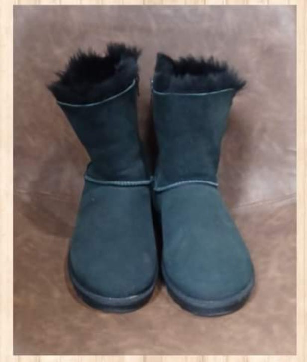 Suede Fur-Lined Boots