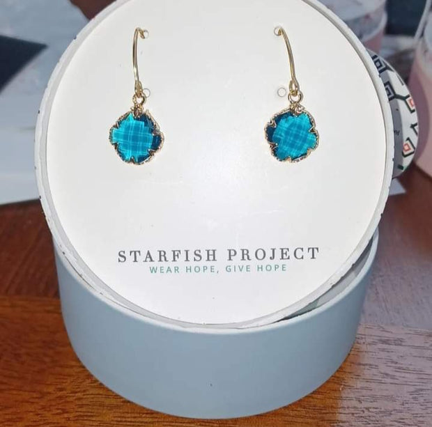 Starfish Project | Blue Crystal Earrings