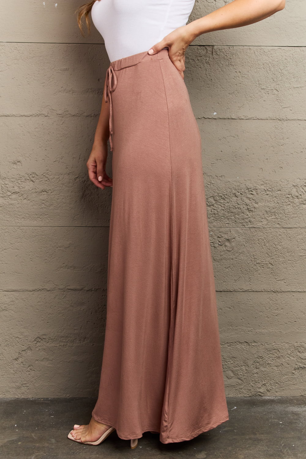 The Day Flare Maxi Skirt in Chocolate