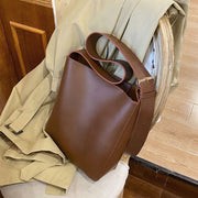 Bucket-Style Vegan Shoulder Bag