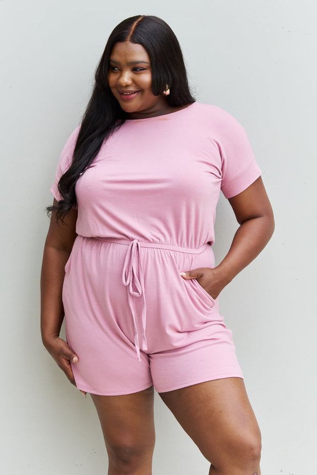 Chilled Out Romper in Carnation Pink