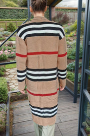 Striped & Styled Longline Cardigan