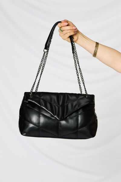 Envelope Style Vegan Leather Handbag