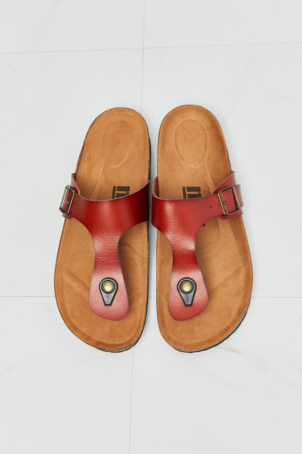 Drift Away Thong Sandals in Red