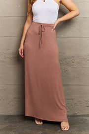 The Day Flare Maxi Skirt in Chocolate