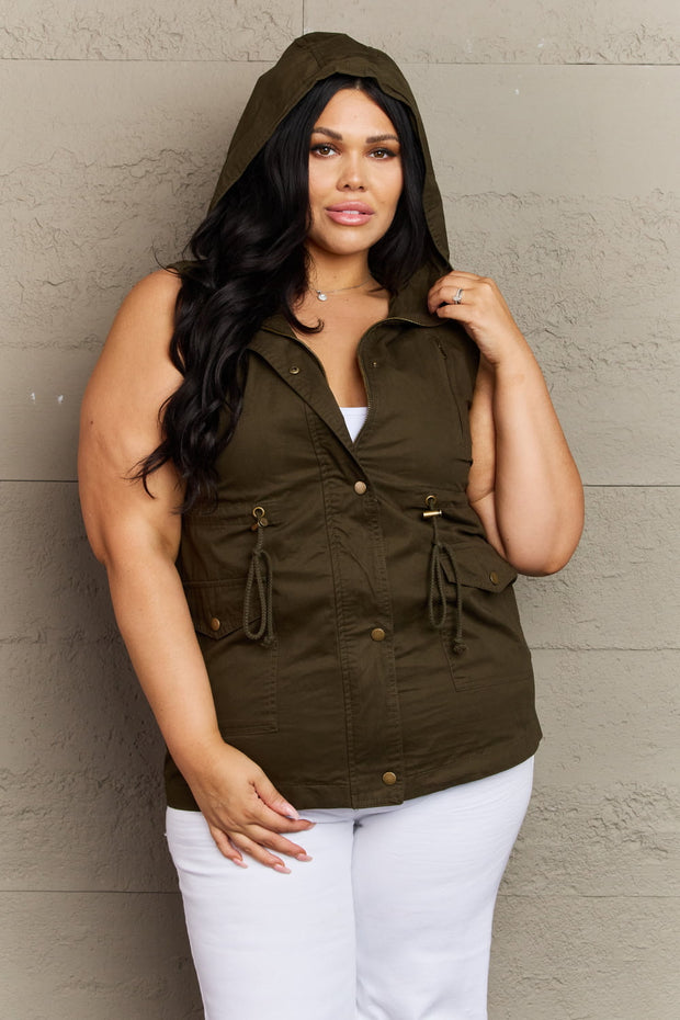 Military-Style Hooded Vest