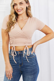 Ribbed Ruched Top
